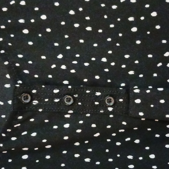 🌹EVRI plus sized black white polka dot print scoop neck sleeveless tank 1X - Picture 2 of 9